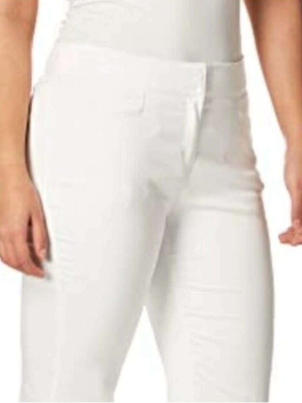 New Izod Classic White Bermuda Shorts Capris Golf Pants Women’s Sz 12 Inseam 17”